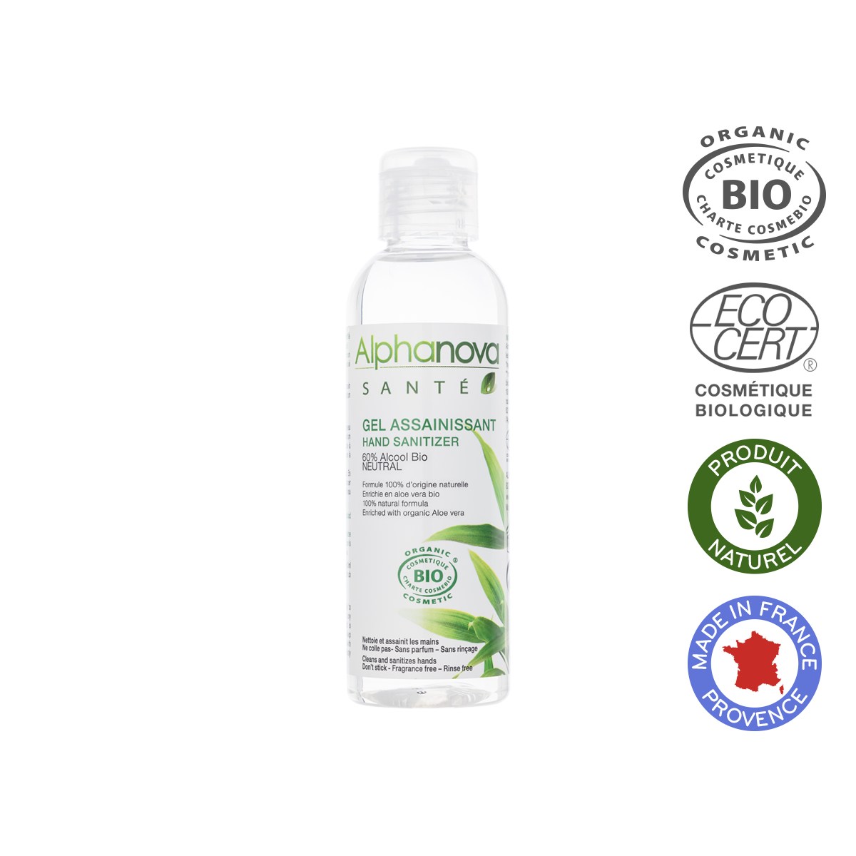 Gel Hydroalcoolique à l’alcool de blé Bio