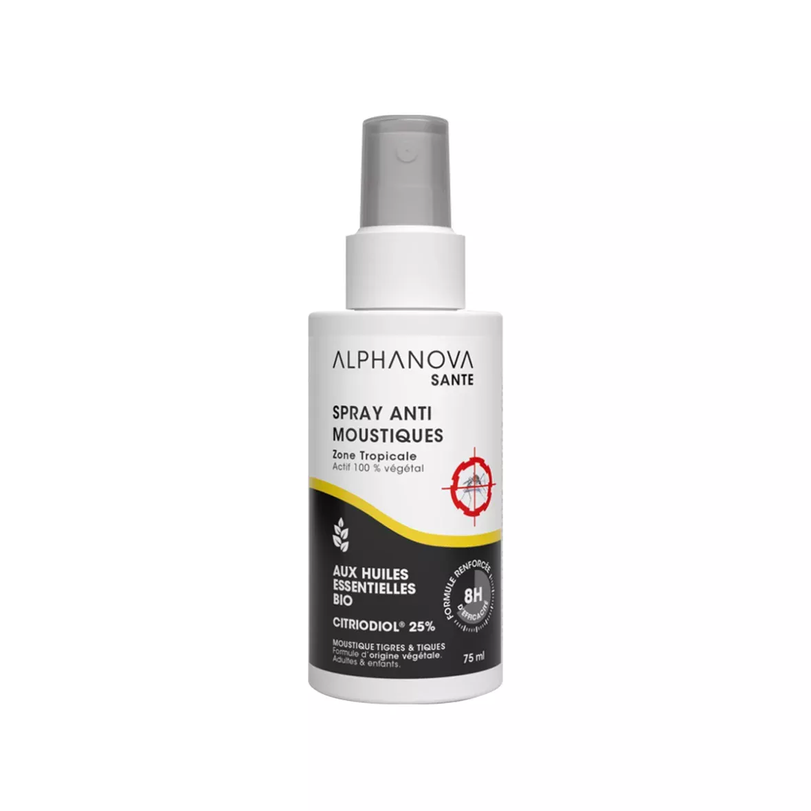 Anti-Moustique pour Zone Tropicale – 8h d’efficacité