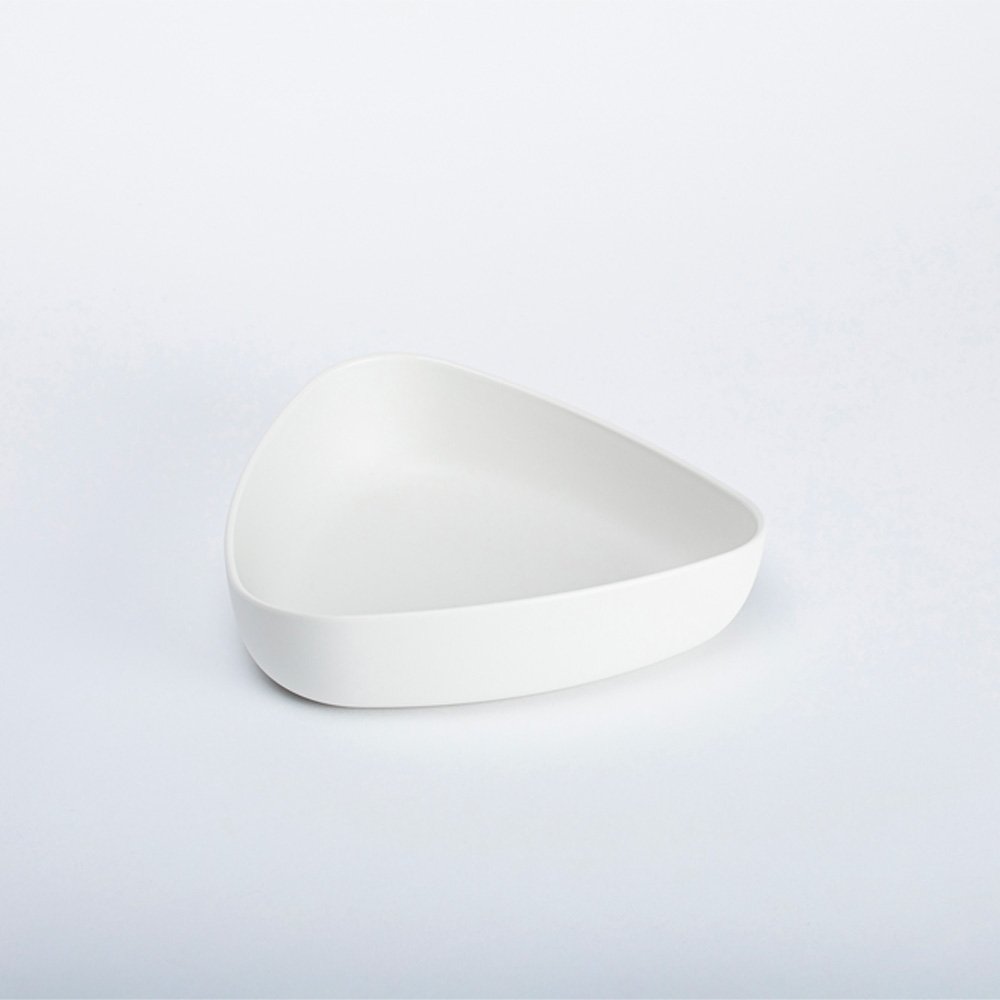 eKoFood assiette creuse blanche Bio plastique