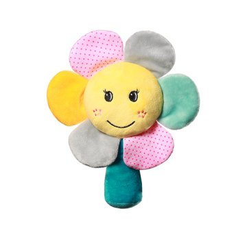 Hochet en tissu Rainbow Flower