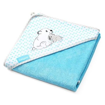 serviette bain natural bamboo bleue