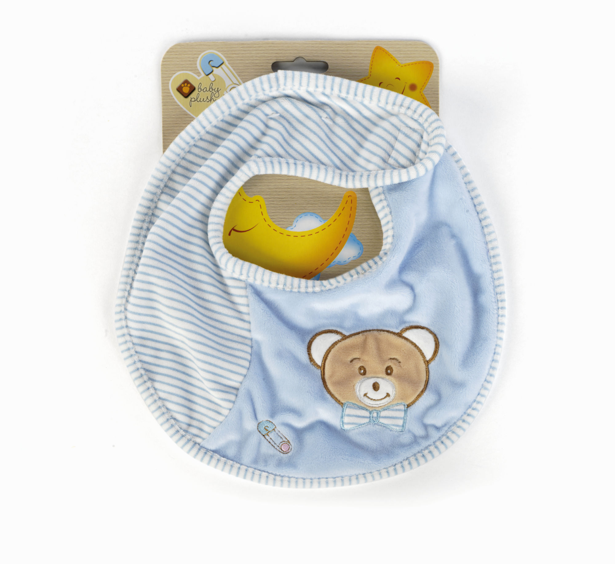 Ourson bavoir BabyCare 27 cm