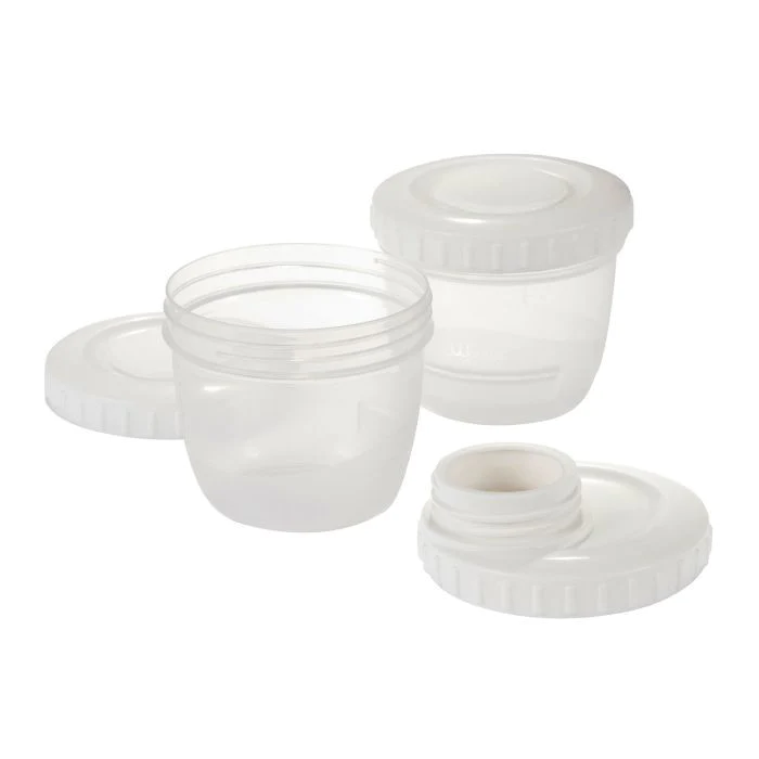 Difrax pots de conservation 2 pcs avec couvercle pour tire-lait
