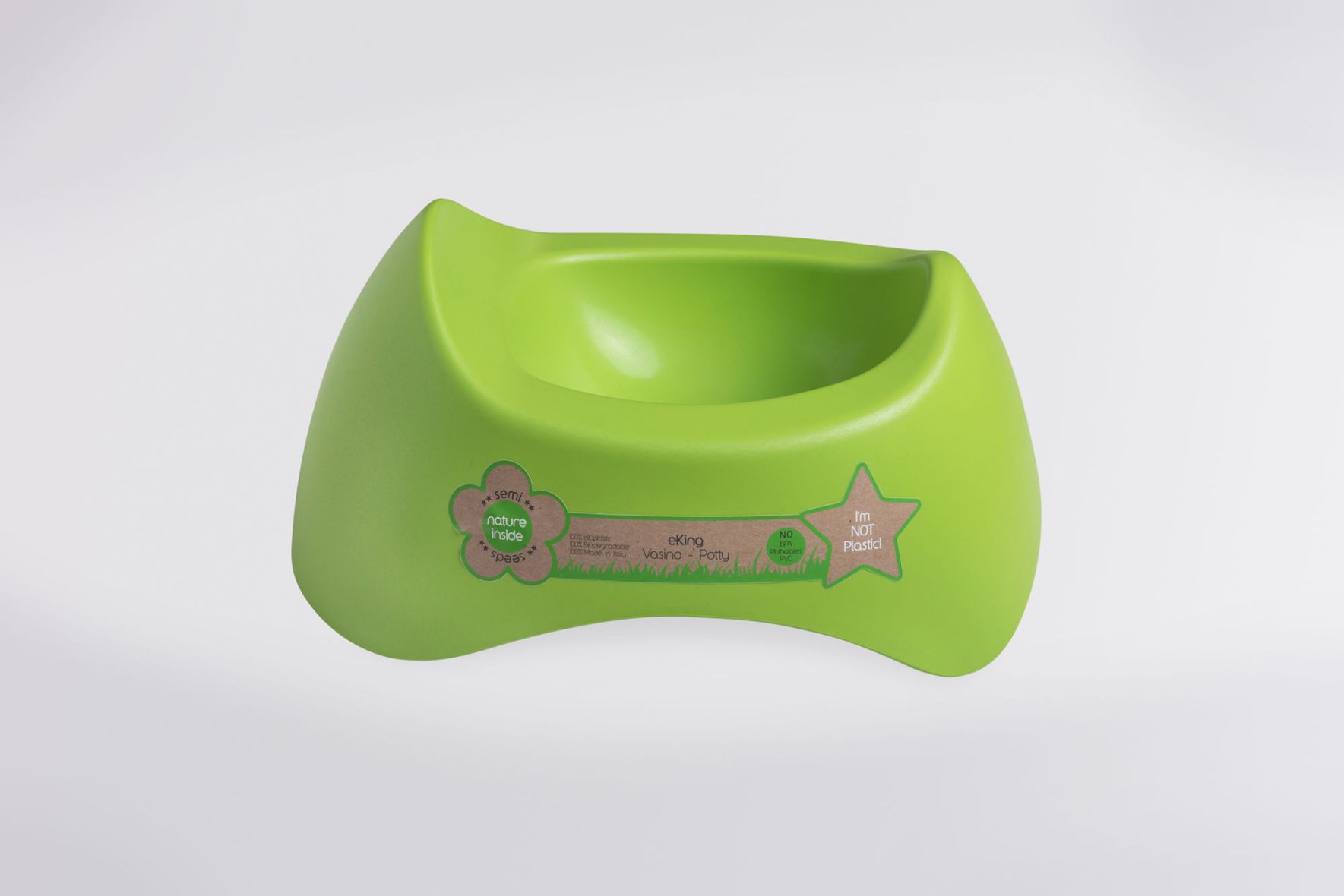 Pot Bébé Bio-Plastique Ekoala Eking Vert