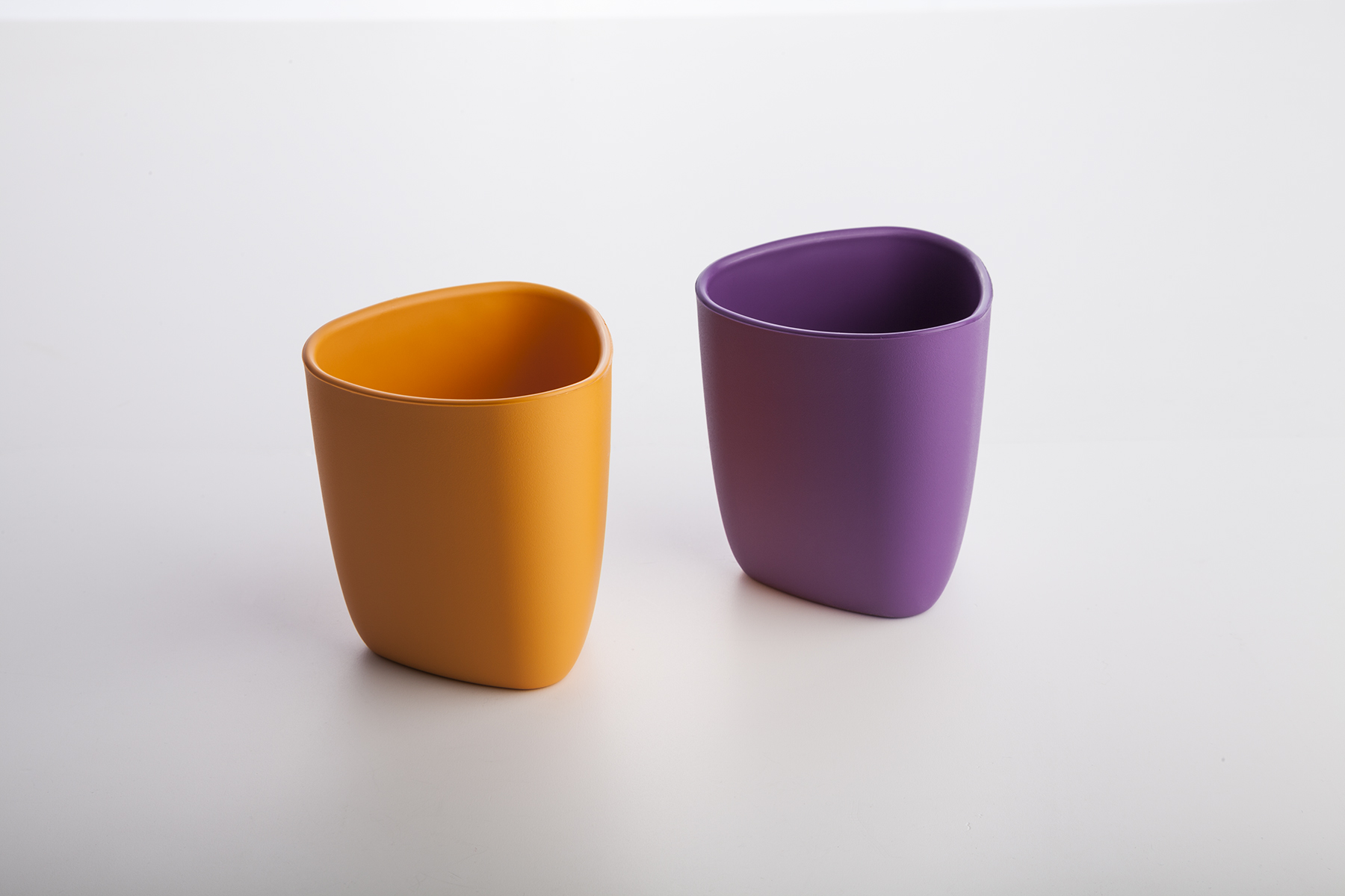 eKuà set 2 gobelets orange/violet en Bio plastique