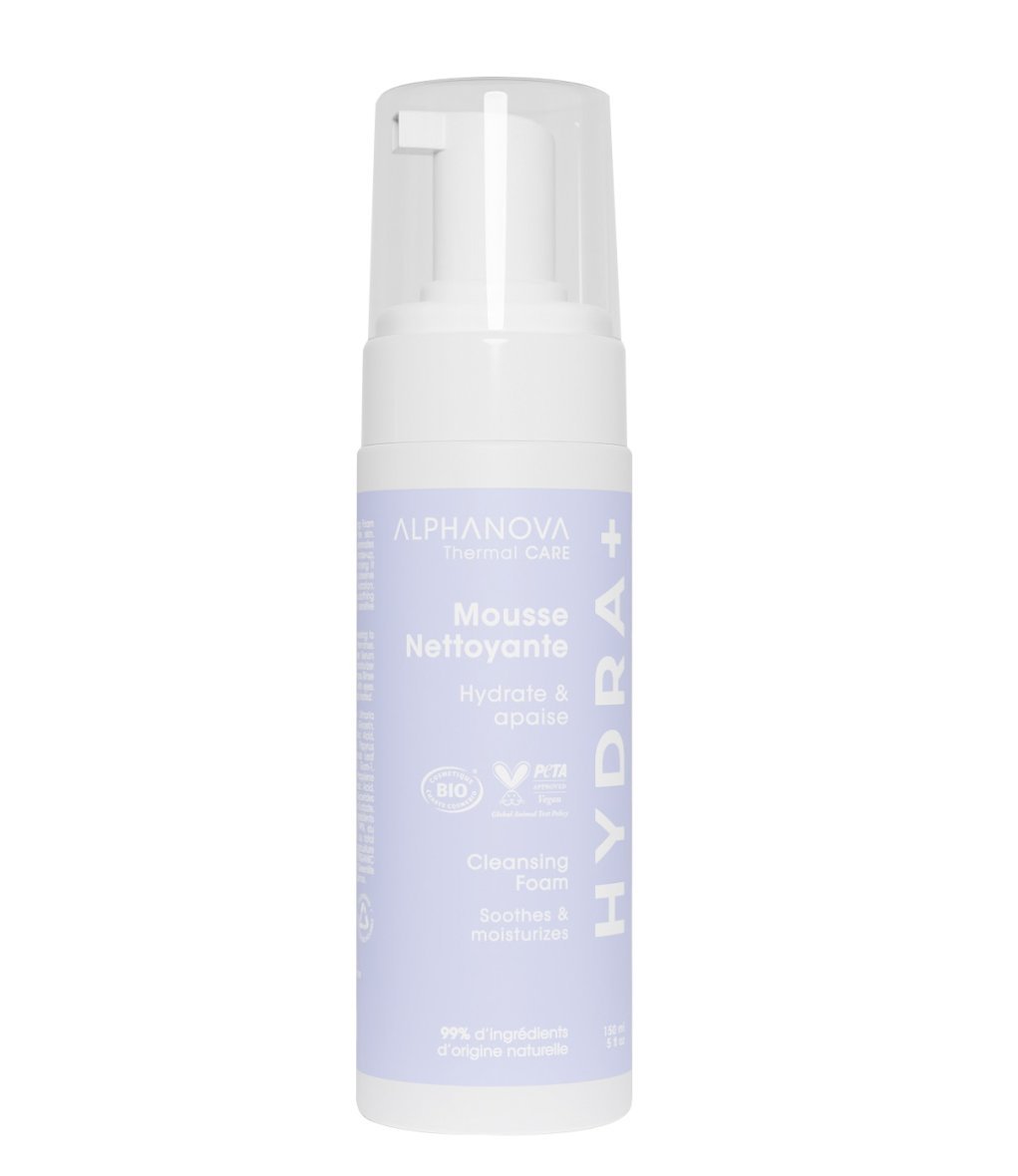 Mousse nettoyante apaisante Hydra+