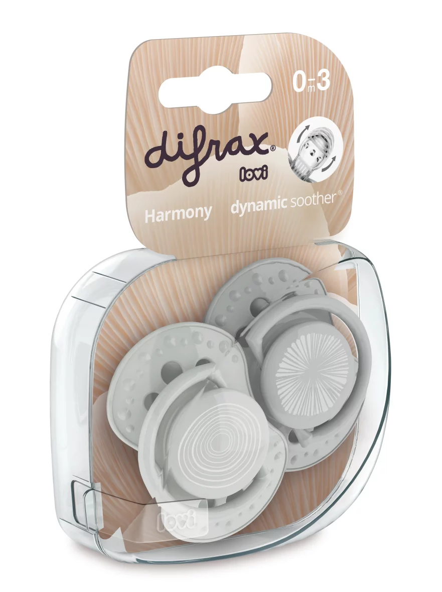C123.2B01-8711736991884-8711736991815-Dynamic-Sucette-0-3M-Harmony-D.Grey-L.Grey-P