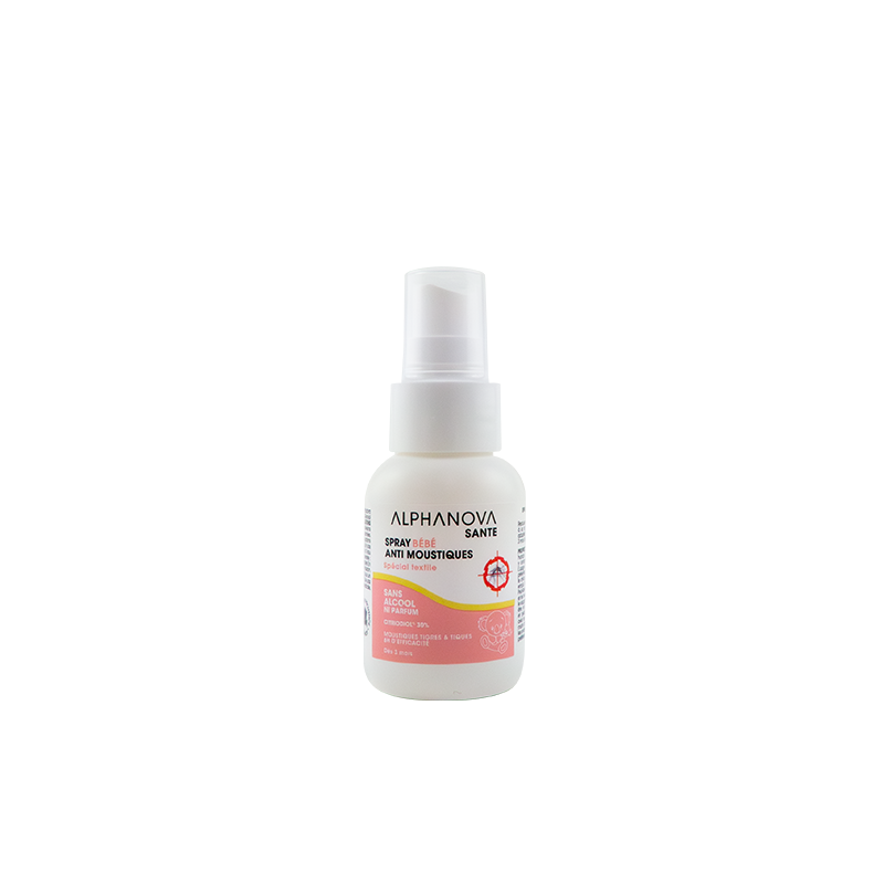 Spray bébé anti-moustique – Spécial textile | Alphanova santé