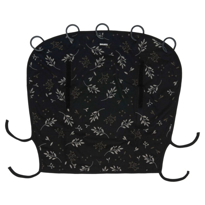 Universal Cover Romantic leaves Black