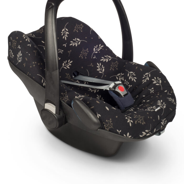 Housse de siège 0+ Romantic Leaves Black