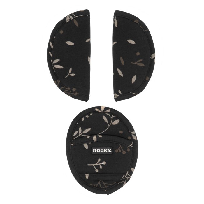 Protection de Sangle Romantic leaves Black