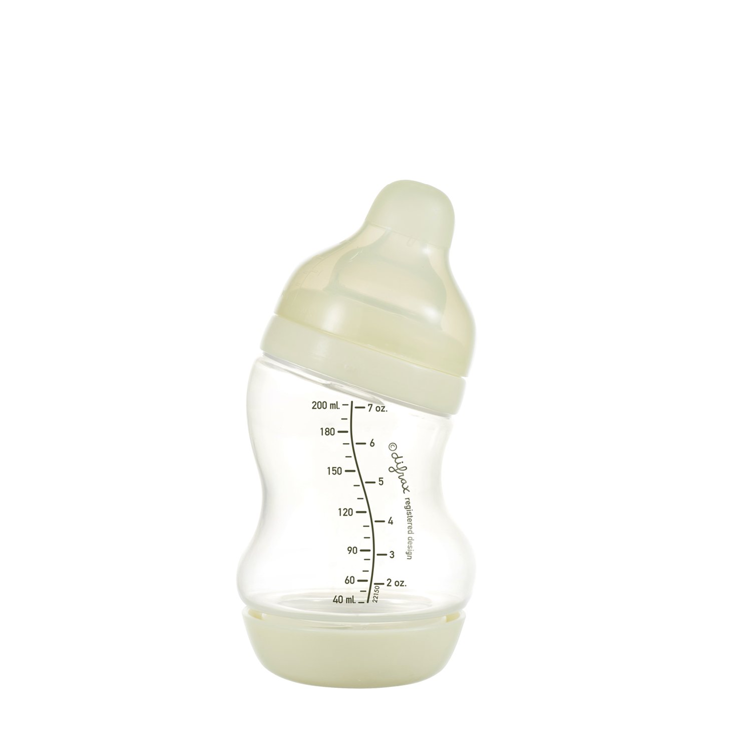 Biberon S col large 200 ml avec valve anti colique