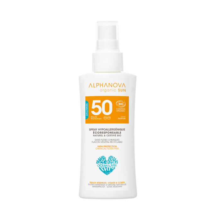 Spray Solaire Hypoallergénique Format Voyage SPF50