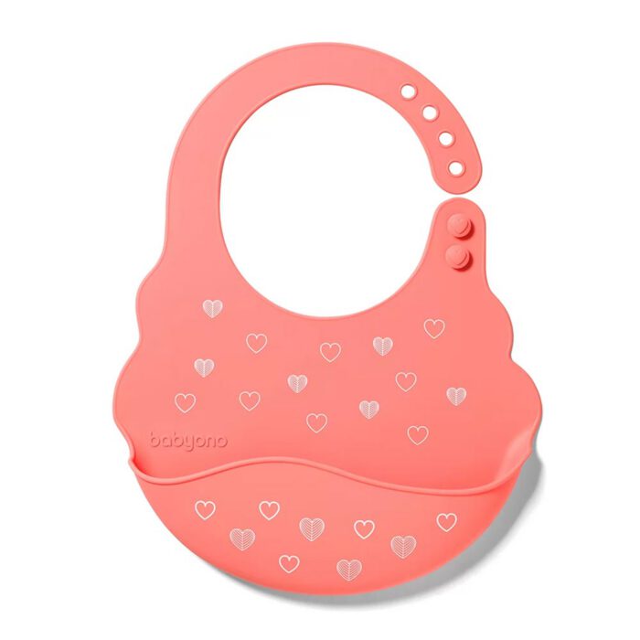 Bavoir Silicone divers motifs avec fermeture réglable 6M