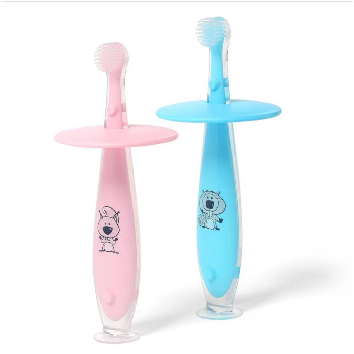 Brosse à dents 6+ mois avec ventouse