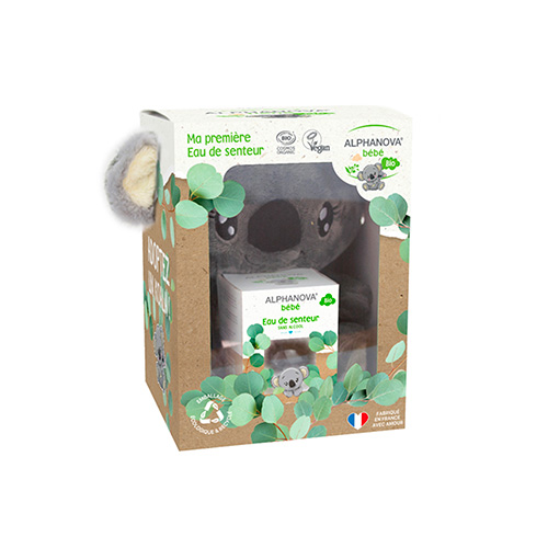 Coffret eau de senteur Bio 50ml + peluche Koala