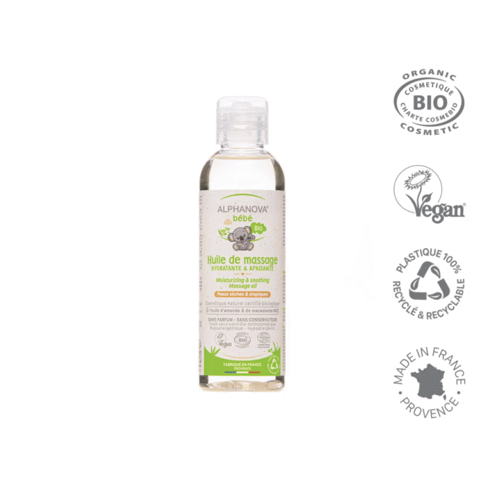 Huile Massage Bio Bébé 100ml