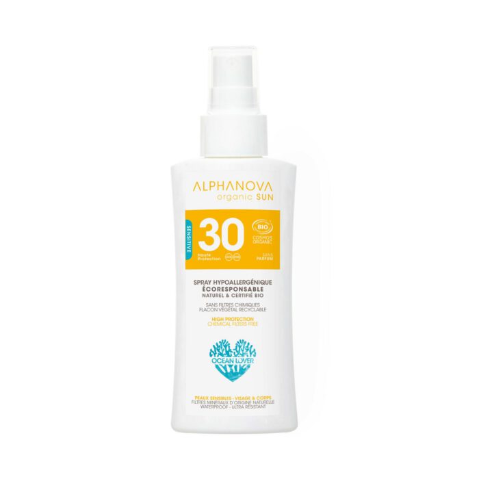 Spray Solaire Hypoallergénique Format Voyage SPF30