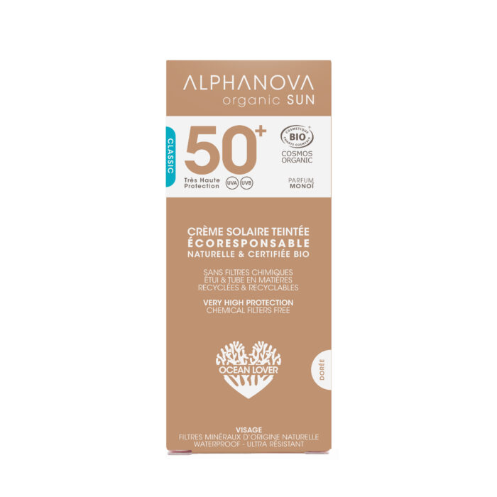 Crème Solaire Teintée Medium Bio SPF 50