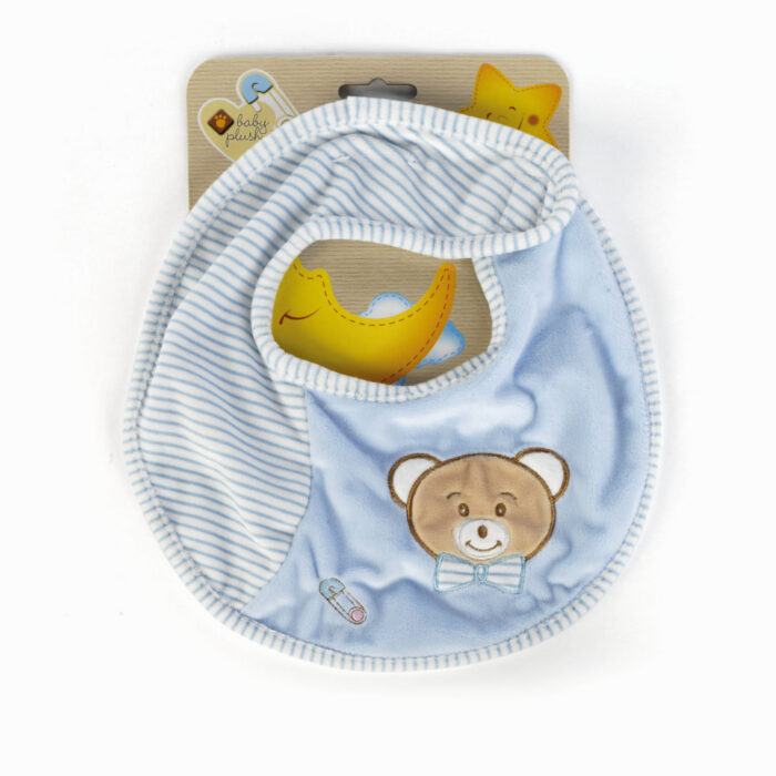 Ourson bavoir BabyCare 27 cm