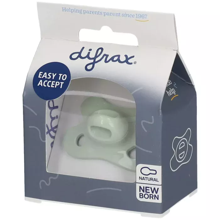 Difrax 1 sucette natural -2/+2M nouveau-né Nature Pack