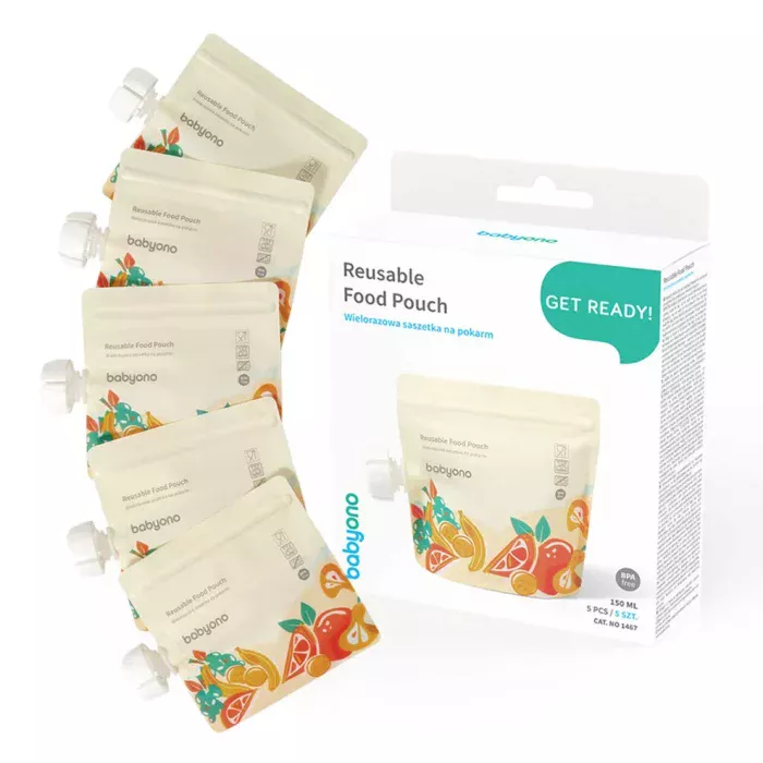 Sachets alimentaires réutilisables x5 pcs BabyOno
